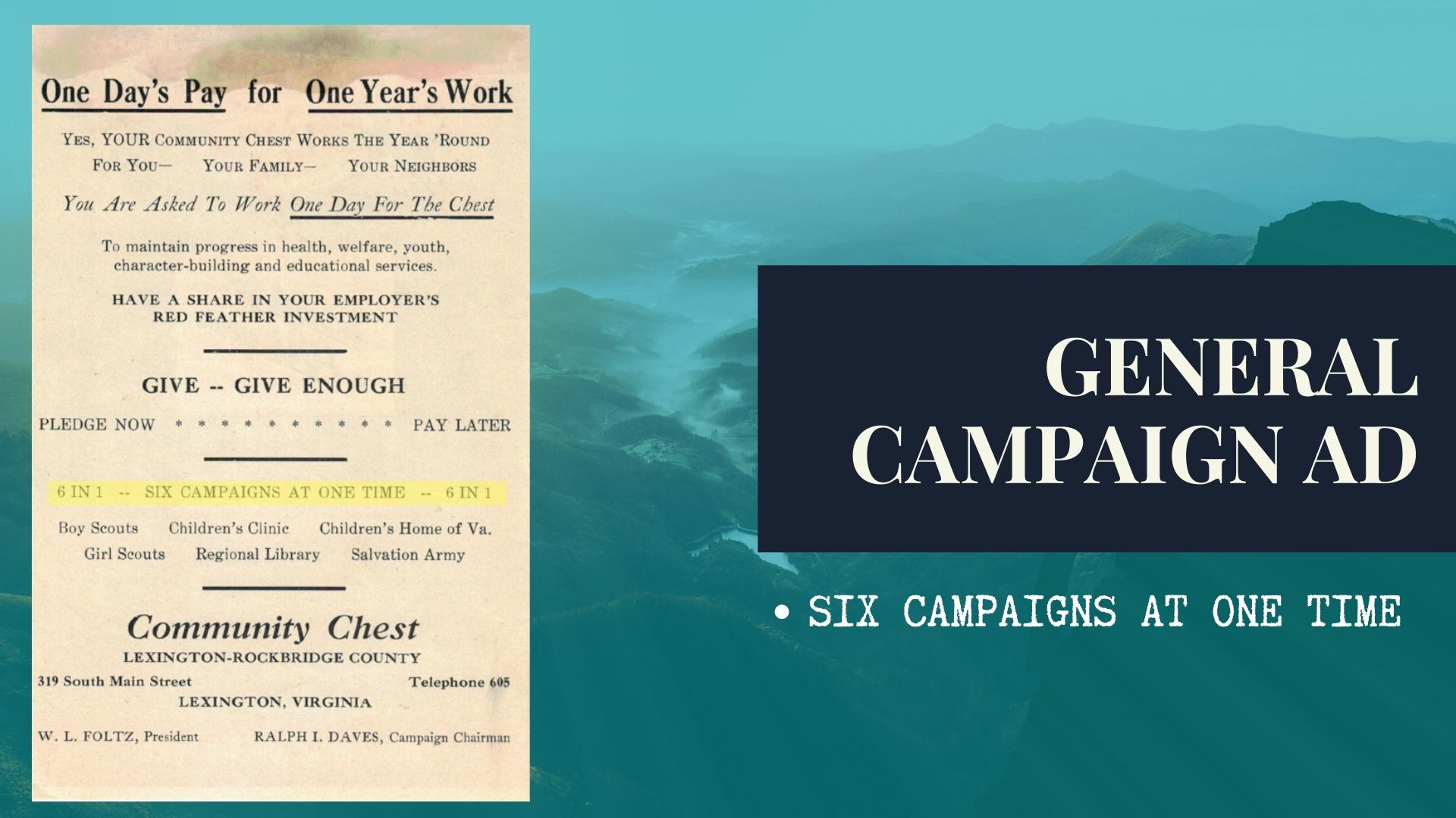 General Campaign Ad